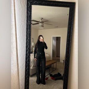 Amazon Women's Black Sparkly Boot Cut Jeans